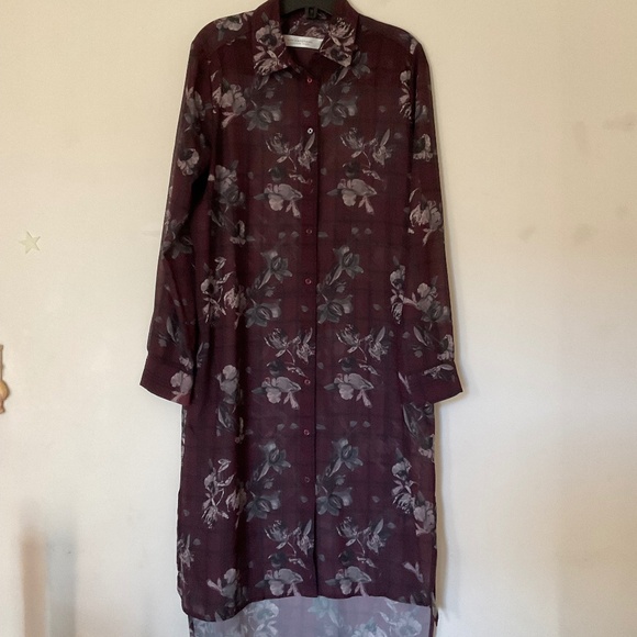 Contemporaine Size Medium Floral Dress - Picture 4 of 5
